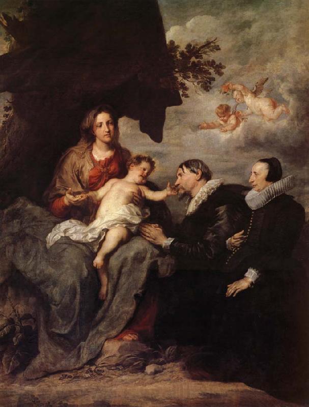 Anthony Van Dyck La Vierge aux donateurs Spain oil painting art